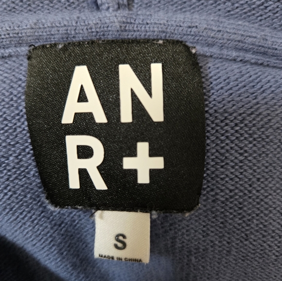 ALP N ROCK Blue/Cream/White Cotton Pullover Hoodie Sweater. Size Small - Picture 6 of 9